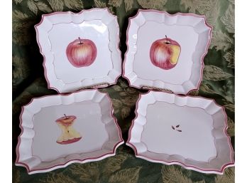 Vietri Disappearing Apple Ceramic Plates