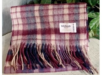 Beautiful Plaid Wool Scarf From Edinburgh