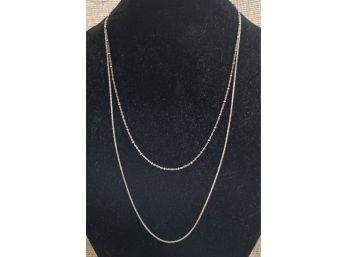 Pair Of Sterling Silver Chains