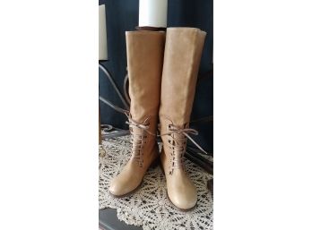 J. Crew Tan Leather Boots