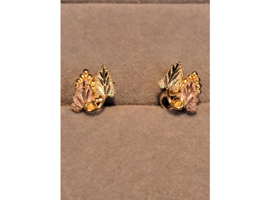 Blackhills Style 14K Gold  Vintage Earrings