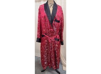 Beautiful Vintage Men's Rayon Satin Robe Size 52