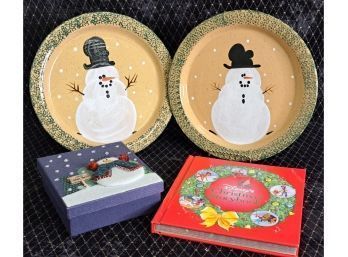 Three Rivers Christmas Treats Plates, Disney Storybook, Cookie Box