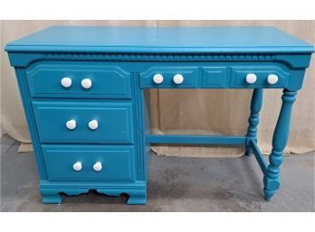 Turquoise Painted Desk