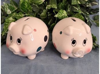 Two Good Old Fashioned Piggy Banks!