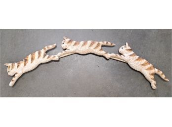 Leaping Cats Wall Hanging