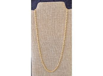 14k RGP  925 24' Twisted Rope Chain