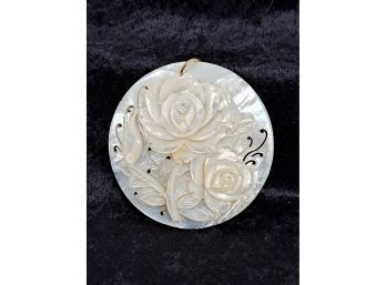 Carved Shell Pendant