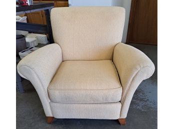 Butter Yellow Chenille Occasional Chair