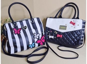 Fun And Funky Pair Of Betsey Johnson Purses