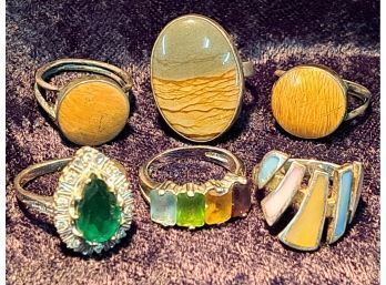 Collection Of Sterling Silver Rings