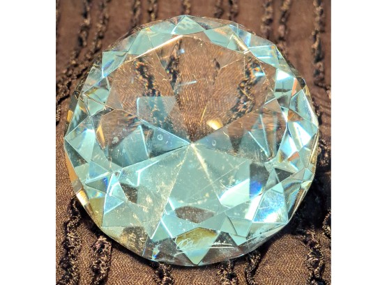Vintage Crystal Paperweight By Oleg Cassini