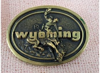 Great American Buckle Collection : Wyoming Bucking Bronco