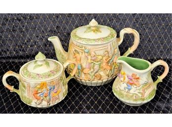 Vintage Hand-painted Ceramic Tea Set