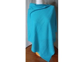 Charter Club Luxury Turquoise Cashmere Poncho
