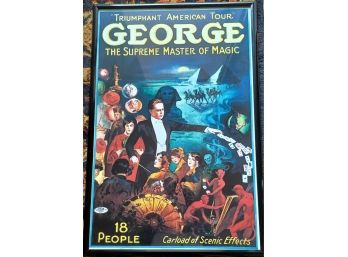 Framed Poster: George The Supreme Master Of Magic
