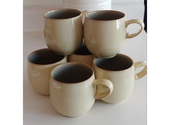 Set Of 6 Denby England Coffee Mugs