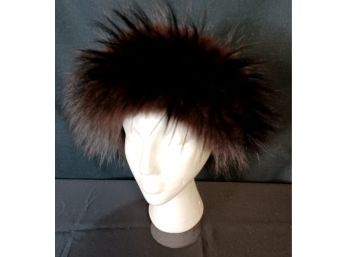 Beautiful Vintage Real Fur Headband Hat
