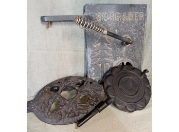 Collection Of Vintage Misc. Cast Iron Pieces