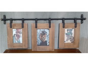 Steampunk Animals In Triptych Hanging Frame