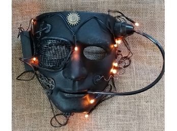 Black Lighted Steampunk Mask