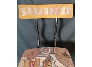 Steampunk Bar Stool By Local Artist