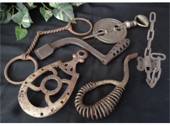 Collection Of Antique/Vintage Cast & Wrought Iron Pieces