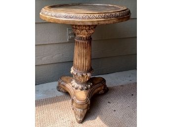 Old World Style Ornate Round Table