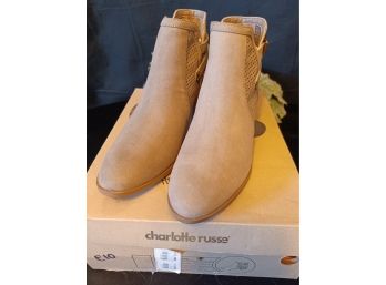 Charlotte Russe Faux Suede Ankle Boots
