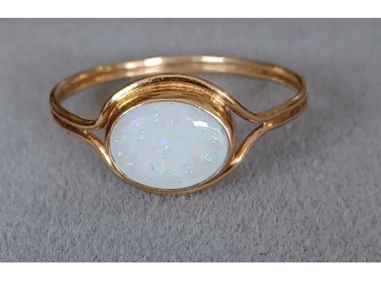 Vintage 14K Gold & Opal Ring