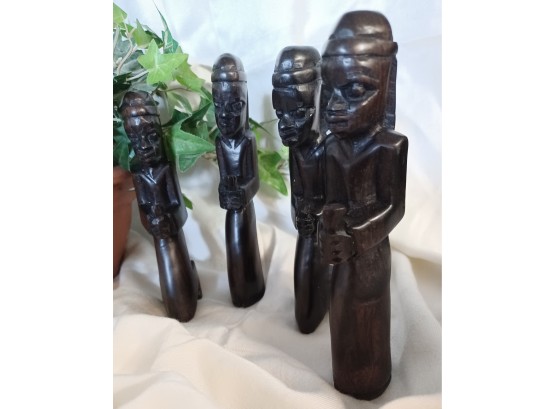 Set Of Four African Ebony Figures