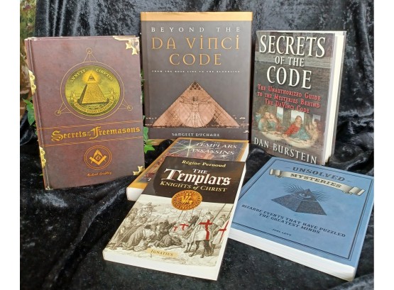 Collection Of Books On The Templars, DaVinci Code And More