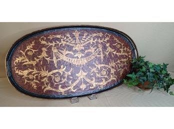 Gorgeous Painted Metal Tray