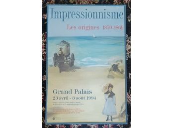 Vintage Framed Poster From Grand Palais, Paris