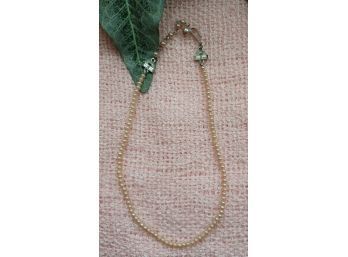 Vintage Seed Pearl Necklace With Sterling Clasp
