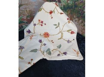 Pottery Barn Embroidered Pillow Shams