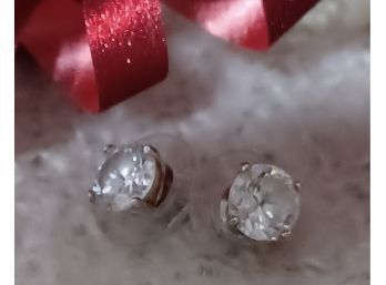Sterling And CZ Studs