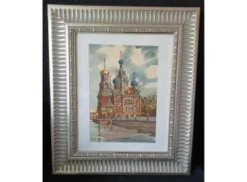 Signed Watercolor From Russia