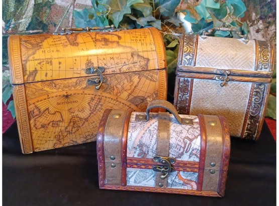 Trio Of Old World Style Boxes