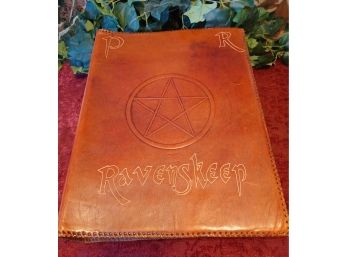 Amazing, Handcrafted Leather-bound Book Of Shadows