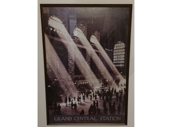 Retro Look Grand Central Station Framed Poster
