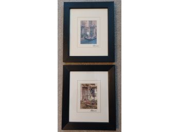 Pair Of  Framed & Signed Photos By Martin Roberts