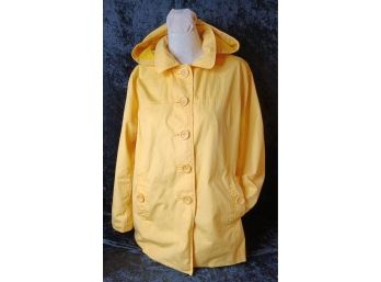 Yellow LL Bean Hooded Jacket