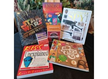 Collection Of Books And Trivia Cards