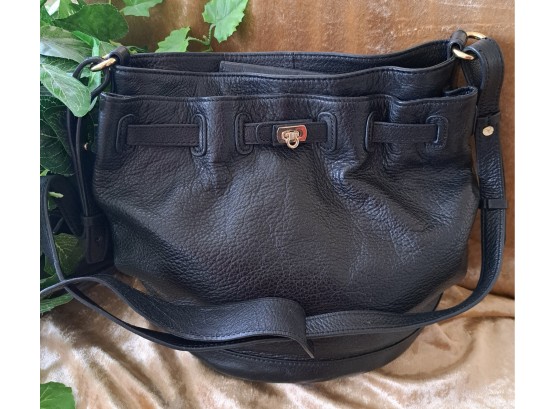 Letizia  Black Leather Bag