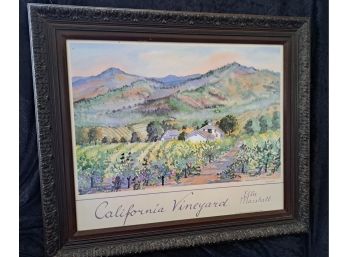 Signed California Vineyard By Ellie Marshall