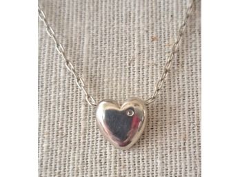 Sterling Heart And Chain