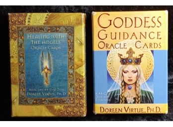 2 Sets Of Doreen Virtue Oracle Cards