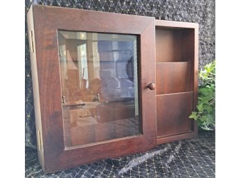 Hanging Wood Mail & Key Cabinet