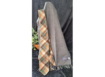 Pendleton Wool Scarf And Tie